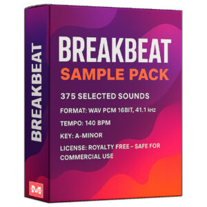 BreakBeat Sample Pack, Music production kit, sound pack.